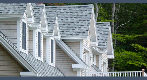 Architectural detail of a home, Camden  Maine